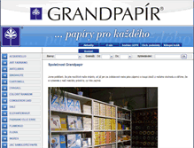 Tablet Screenshot of grandpapir.cz